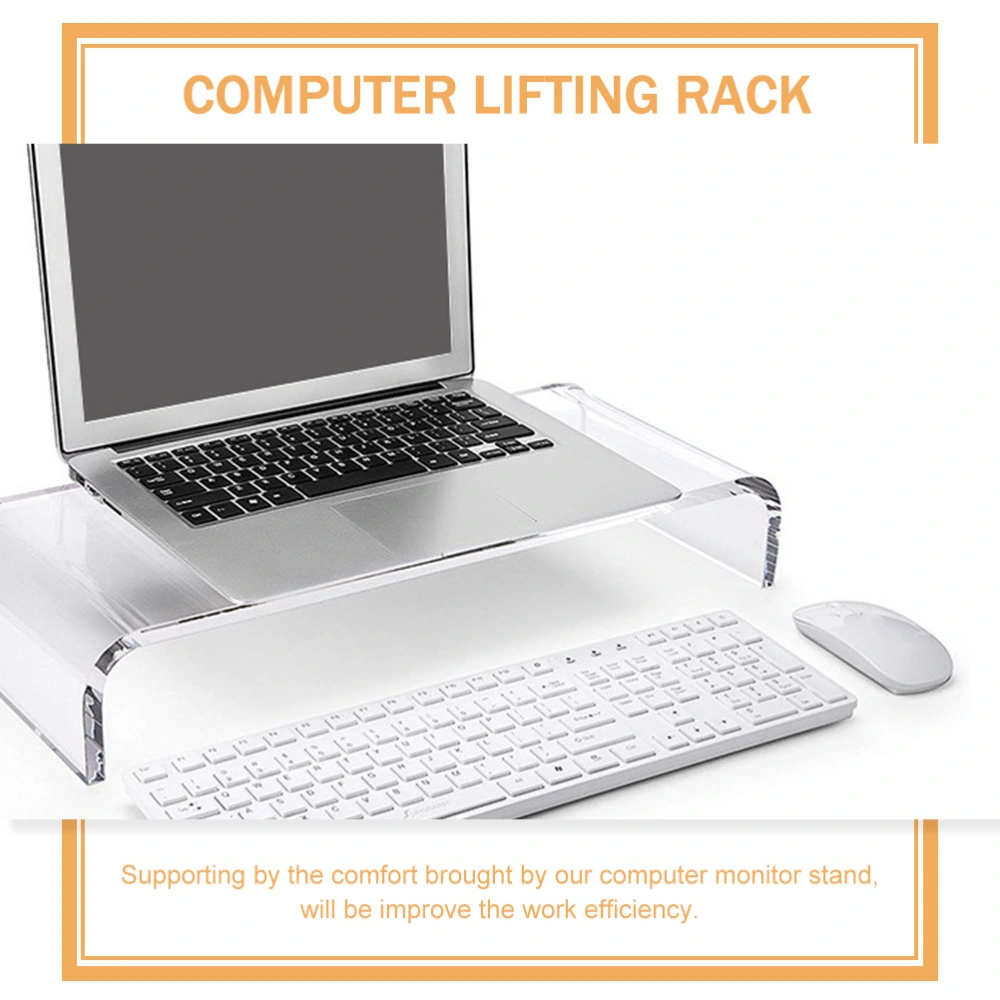 AcrylicMonitor Riser Home Office Computer Monitor Stand Transparent Monitor Stand Riser