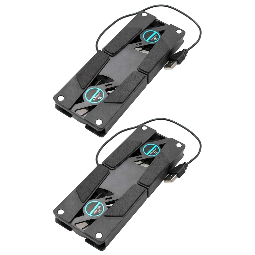 2PCS Laptop Cooling Pad Folding Laptop Ventilated Support USB Laptop Cooler