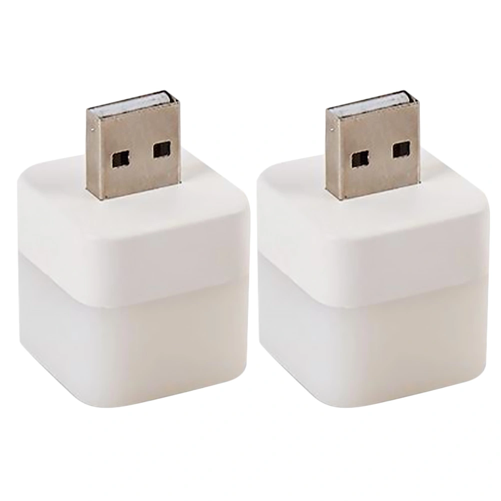 2pcs LED Night Lights USB Plug in Night Lamps Mini Lights for Bedside Hallway