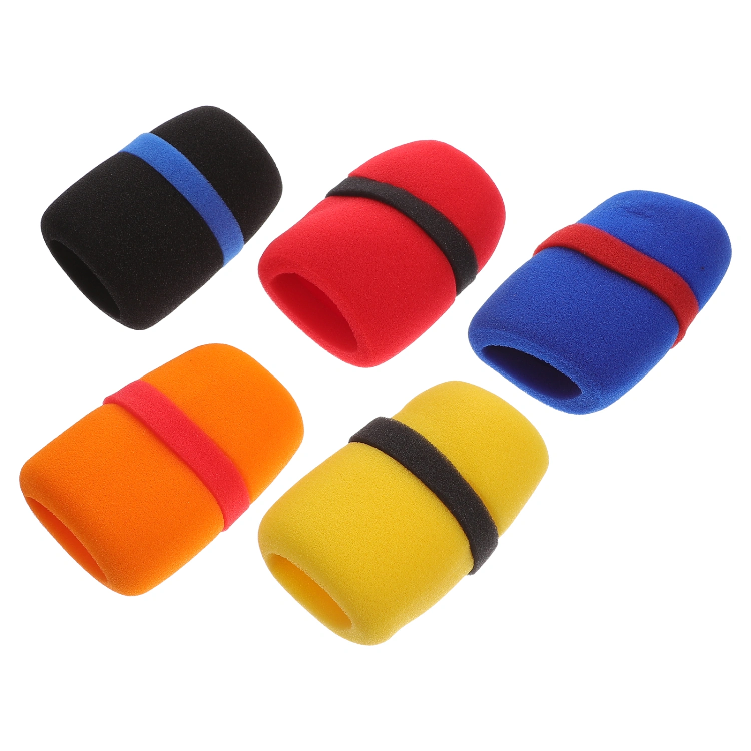 5pcs Thickened Microphone Sponge Covers Handheld Mic Protective Covers Mic Accessories