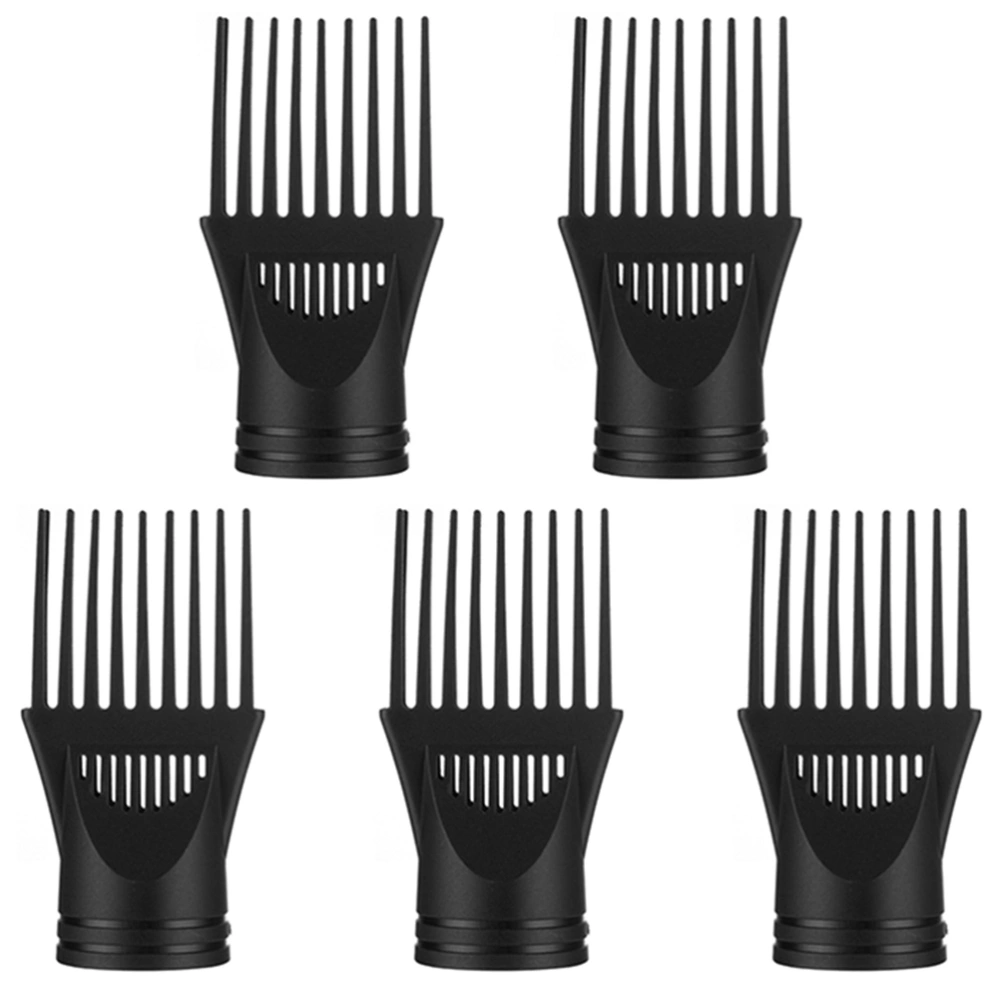 5Pcs Wide Hair Dryer Combs Hair Dryer Nozzle Replacement Reusable Hair Dryer Nozzle