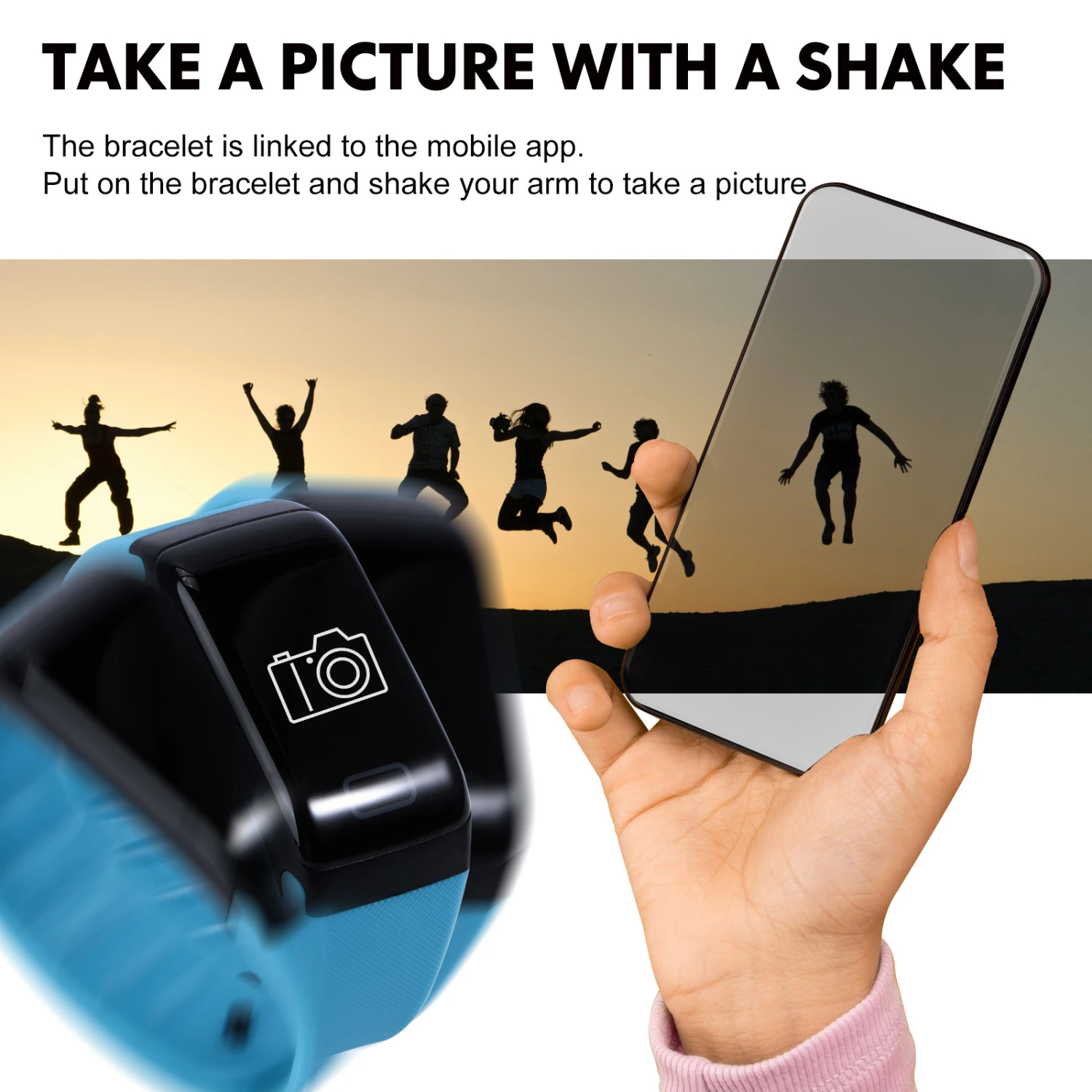 F1 WaterproofHeart Rate Blood Pressure Monitor Smart Bracelet Fitness Step Counter Wristband (Blue)