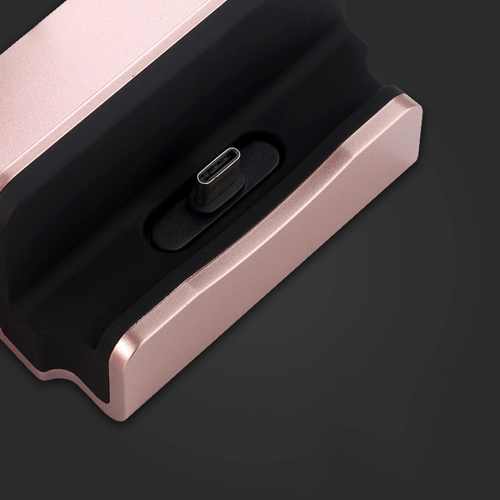 USB Android Micro USB Desktop Charger Fast Charge and Sync Charging Cradle Docking Station Stand for Galaxy S7 Edge/S6/S5/S4/ Note 5/4/3/ HTC/ LG/ Nexus 6/ Nexus 7 (Rose Gold)