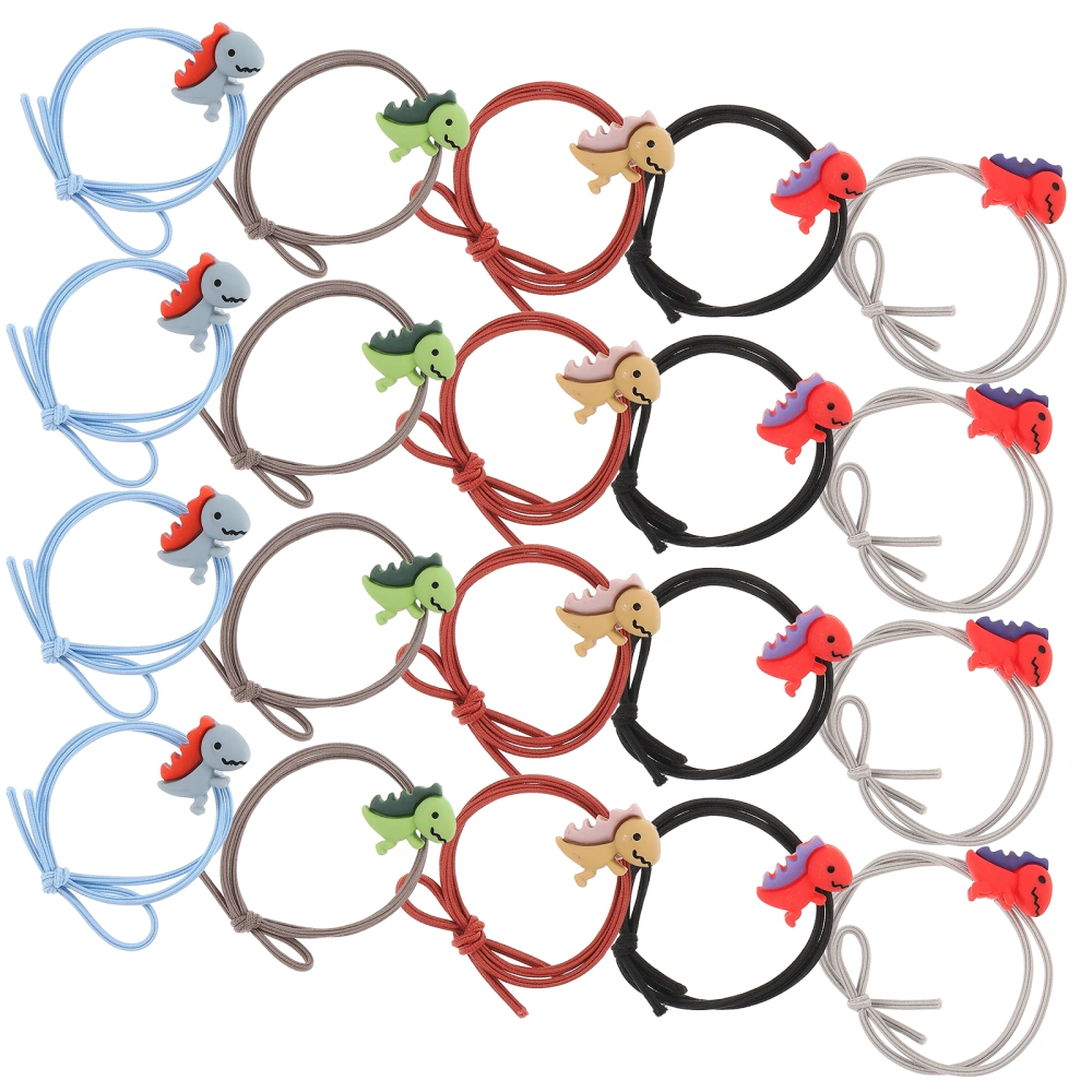 20pcs Cute Cartoon Animal Elastic Hair Ties Rope Accessories Girls Hair Ties