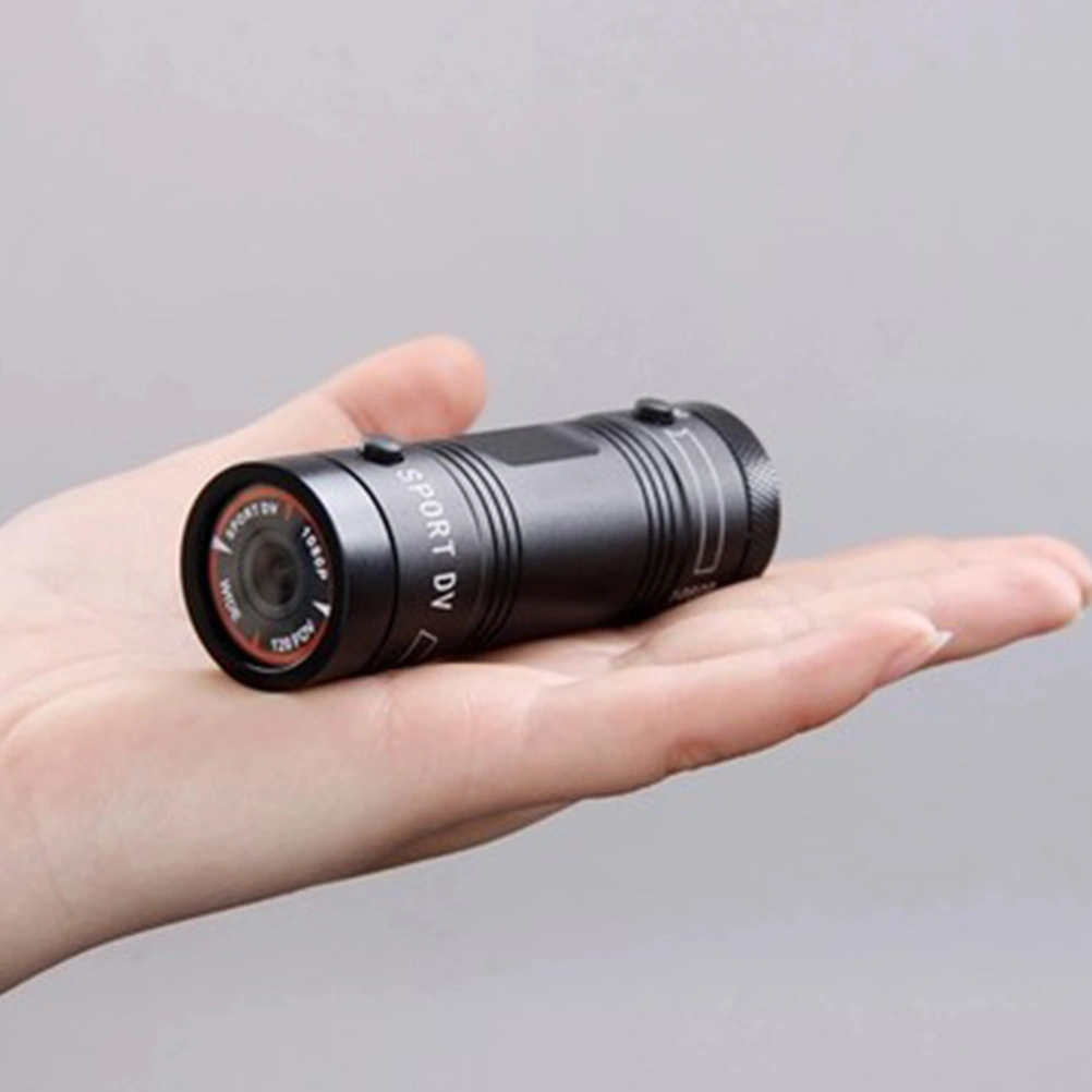Mini Camera Portable Waterproof Outdoor Sports DV 1080P Recorder for Hiking Camping (Black+White)