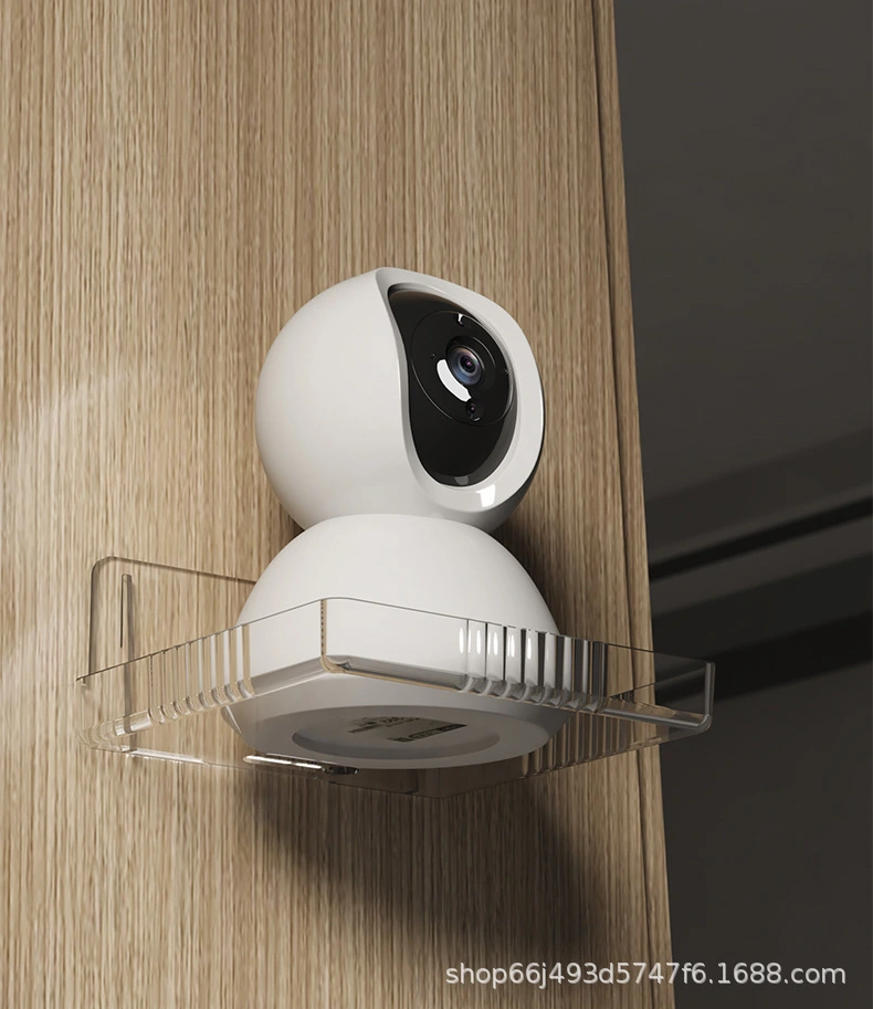 2pcs Drill Free Wall Shelves Security Camera Shelf Baby Monitor Brackets Router Shelves