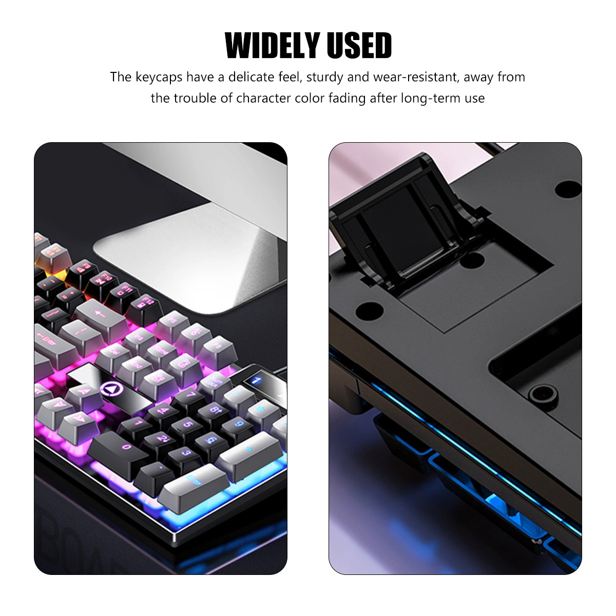 Gaming Keyboard 104 Keys RGB Keyboard Full Size Keyboard Gaming Accessories