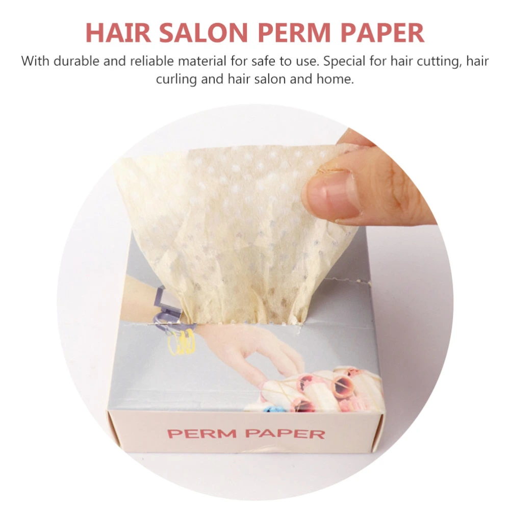 1Box Disposable Hairstyling Perm Paper Wrist Hairdressing Paper Salon Supply