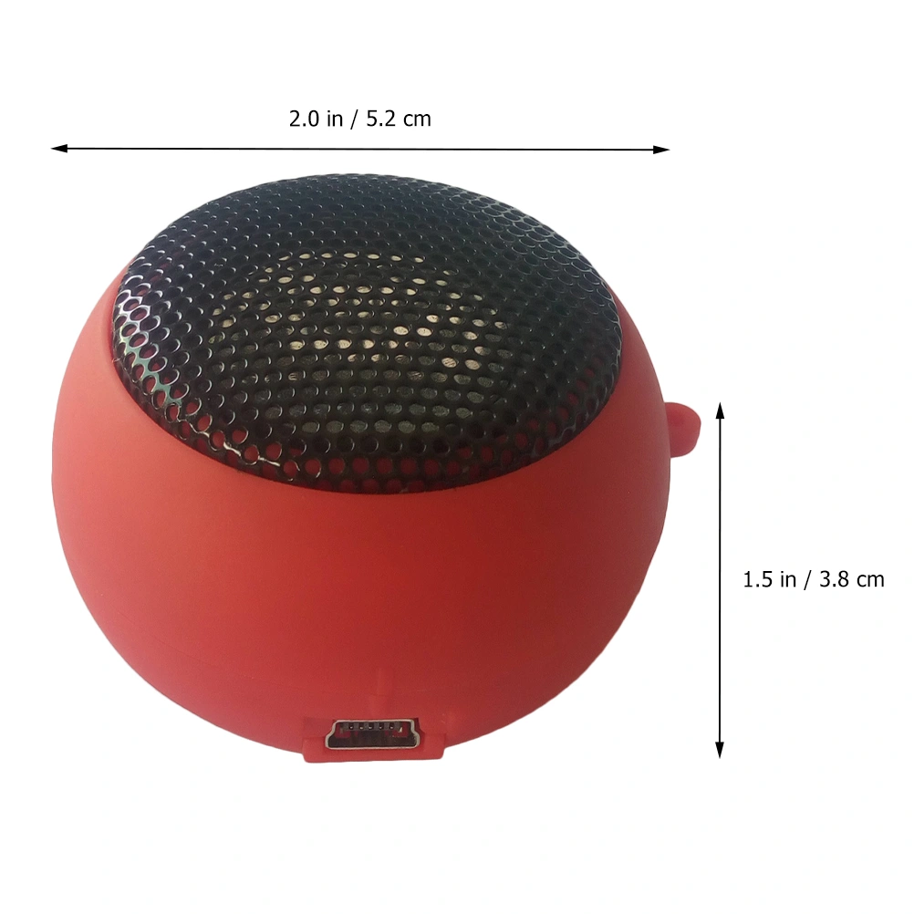 USB Rechargeable Wired Speaker with 3.5mm AUX Input for Laptop Phone Tablet