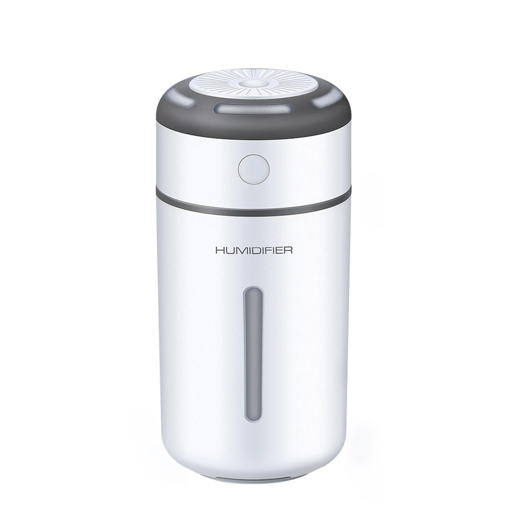 Mini Portable Aroma Diffuser USB Charging Color Changing Humidifier Cool Mist Essential Oil Diffuser for Car Office Home(White)