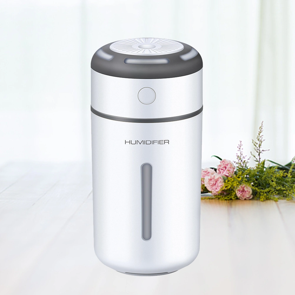 Mini Portable Aroma Diffuser USB Charging Color Changing Humidifier Cool Mist Essential Oil Diffuser for Car Office Home(White)