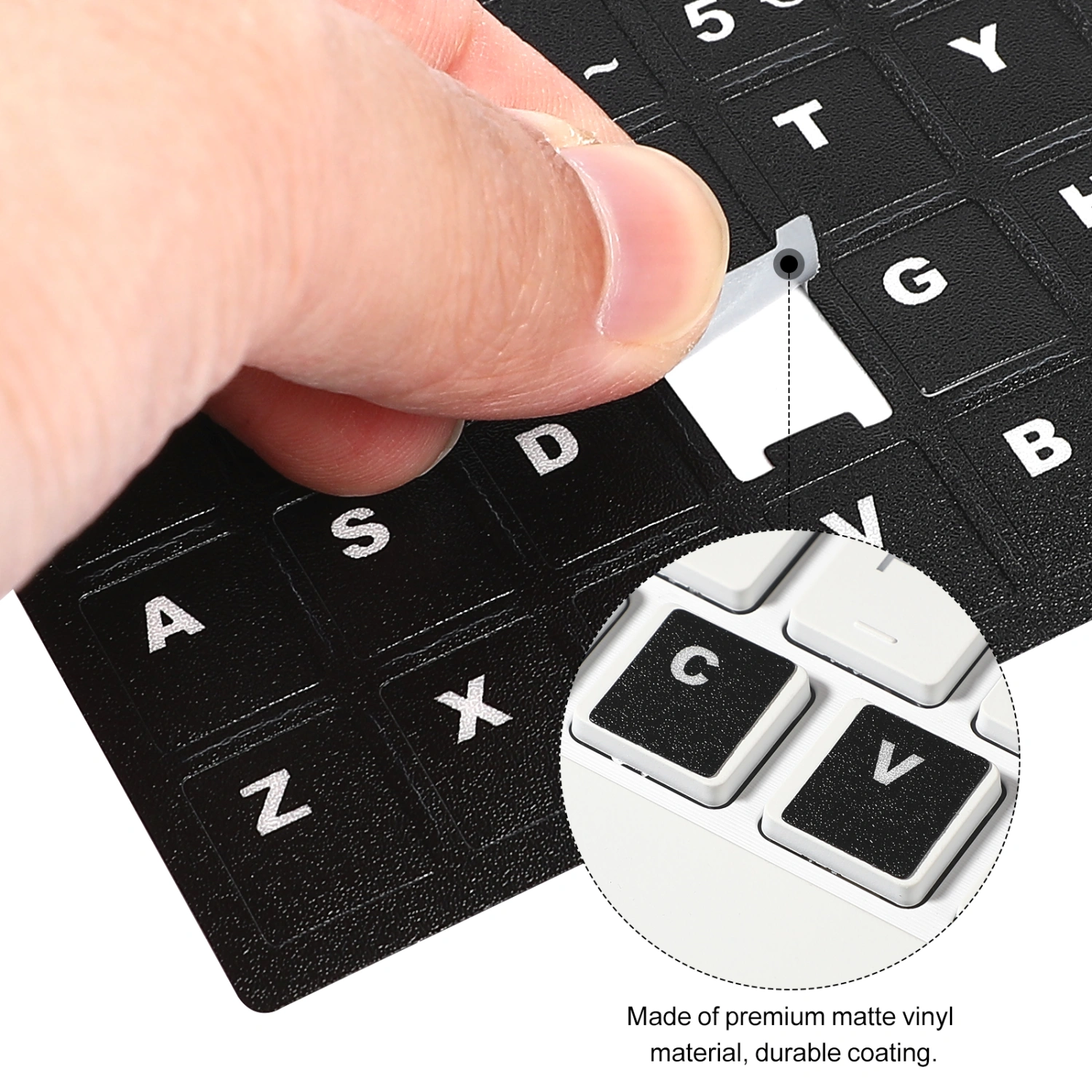 10 Sheets Spanish Computer Keyboard Stickers Laptop Notebook Keyboard Stickers Universal Keyboard Stickers