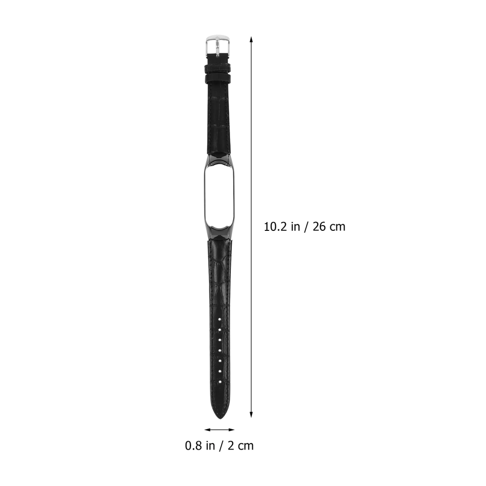 Durable Leather Watch Band Strap Watch Accessory Compatible with Xiaomi Mi 5