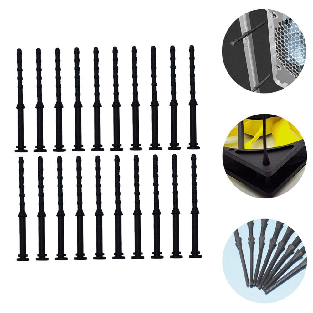 20PCS Computer Case Fan Screw Rubber Installation Screw Noise Reduction Screw