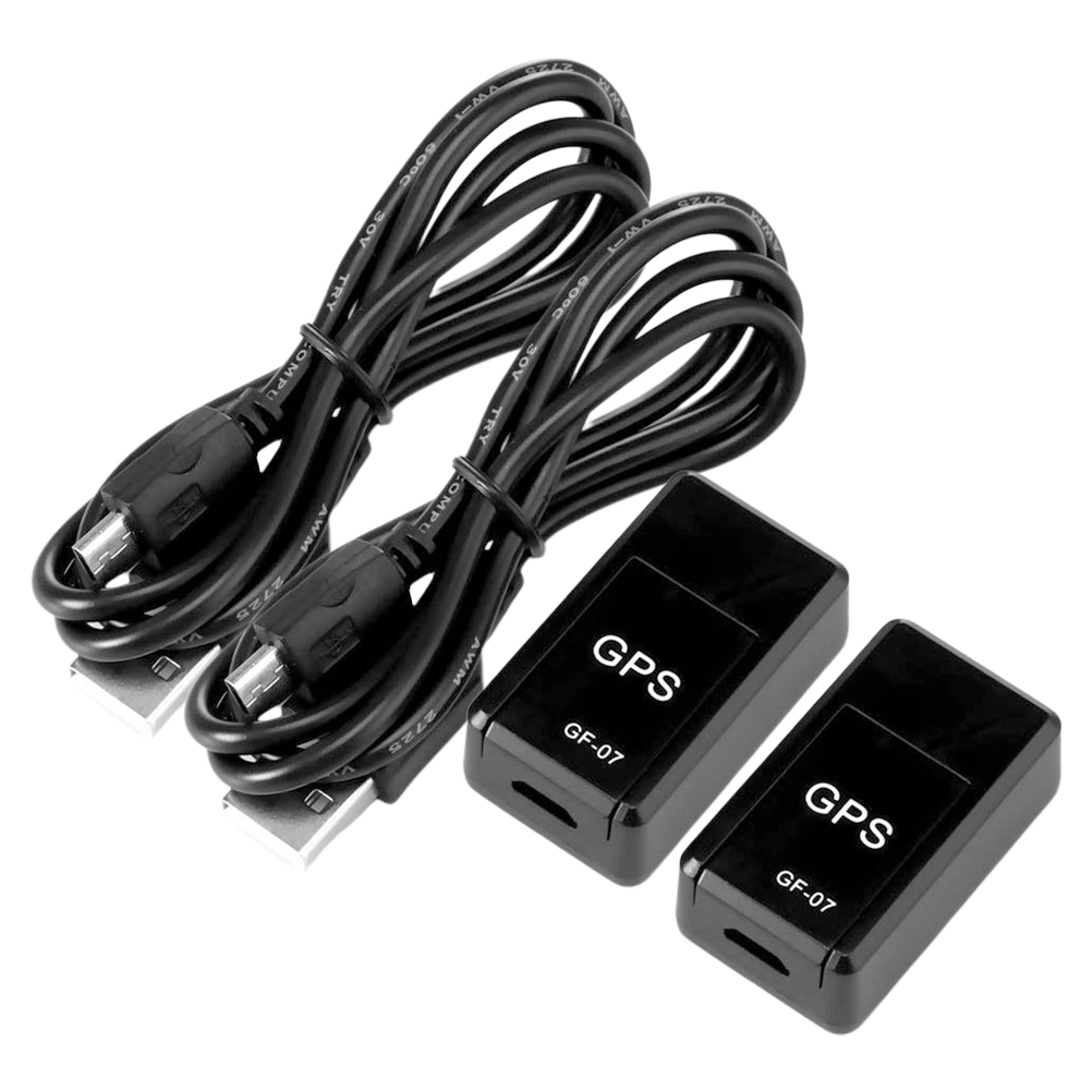 2Pcs Mini Magnetic GPS Real-Time Portable Magnetic Tracking Device GPRS Locator Global Track Query Anti-Lost Tracking(GF07)