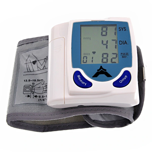 High Accuracy Automatic WristWatch Style Blood Pressure Monitor