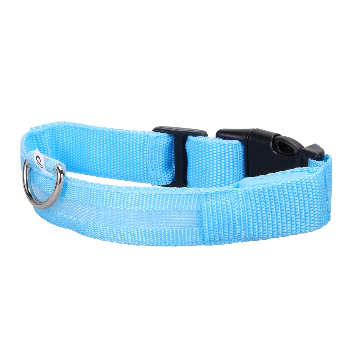 LED Light Pet Ring Luminous Dog Collar Pet Cat Collar Personalized Collars (Blue, Charging Style, S)