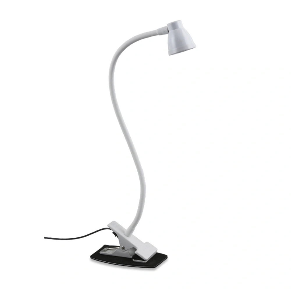 LED Clip Desk Lamp 3W Eye-Care Flexible Adjustable Gooseneck Table Lamp Reading Light with 3 Color Temperature Modes (White)