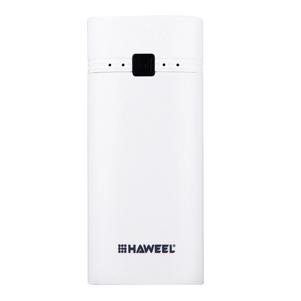 1PC 18650 Battery Charger Power Bank Shell USB Power Pack Portable Charging Stand for Home Outdoors White