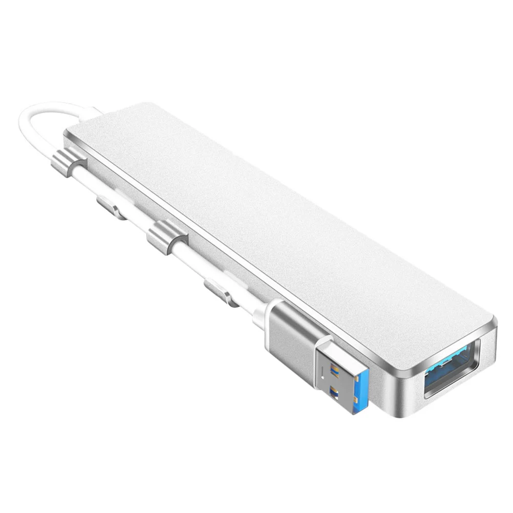 1pc USB Hub Laptop 4 Ports Expansion Transfer Adapter for Office Home Use