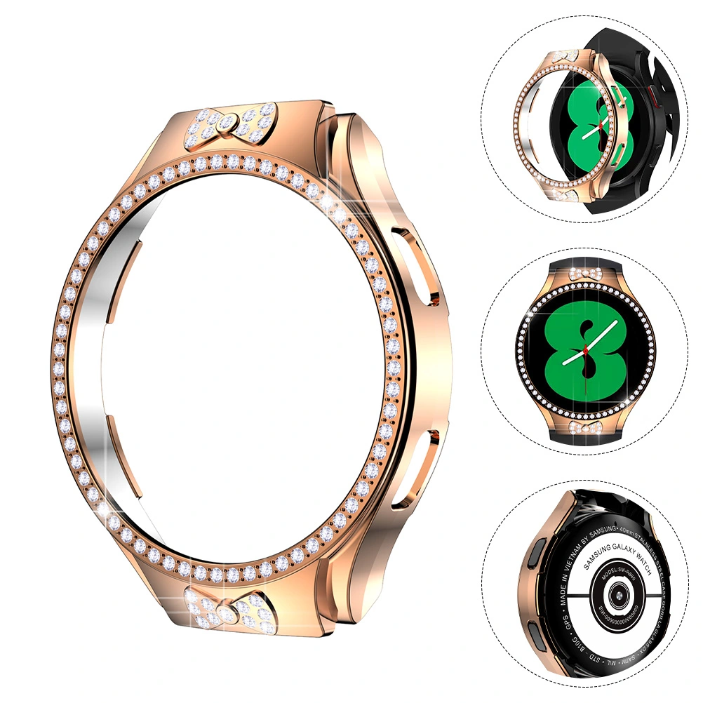 Watch Case Shiny Watch Cover Glitter Watch Case Compatible for Samsung Galaxy Watch 4