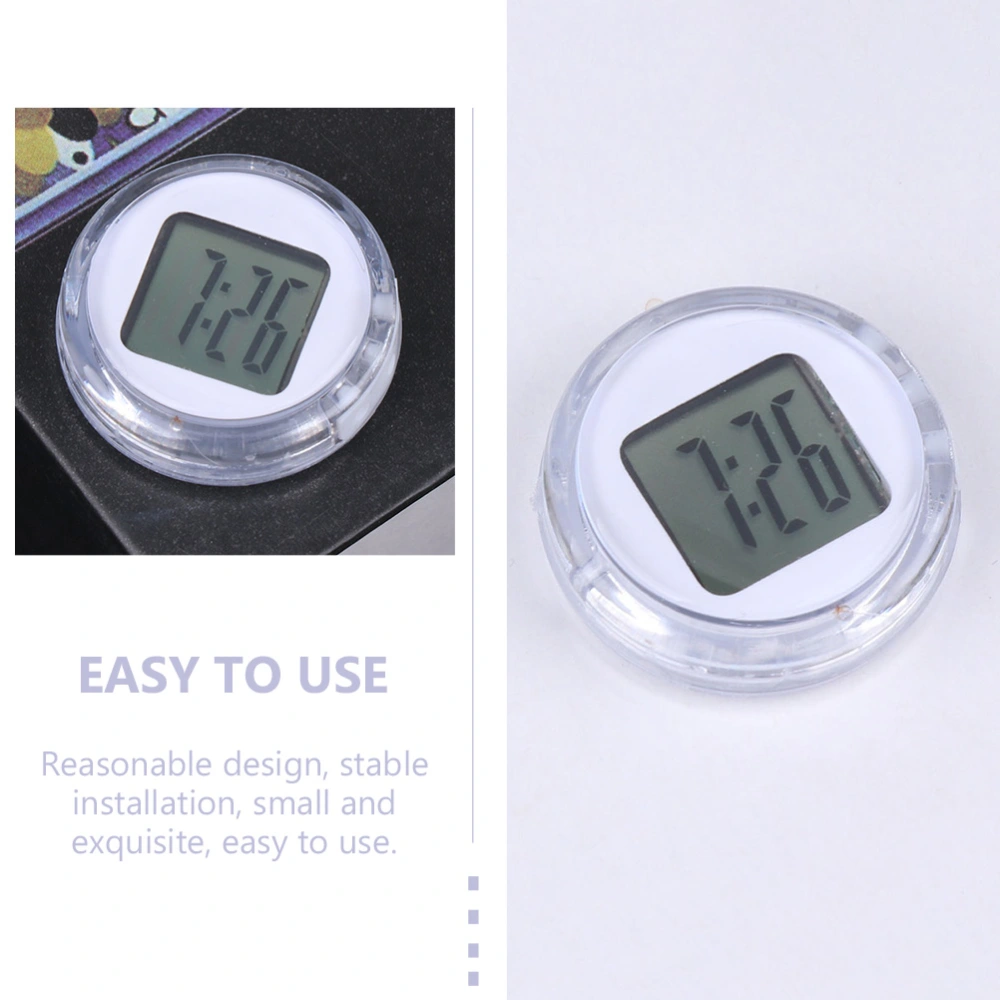 3pcs Mini Motorcycle Clocks Waterproof Stick-On Digital Clock for Motorcycle Car