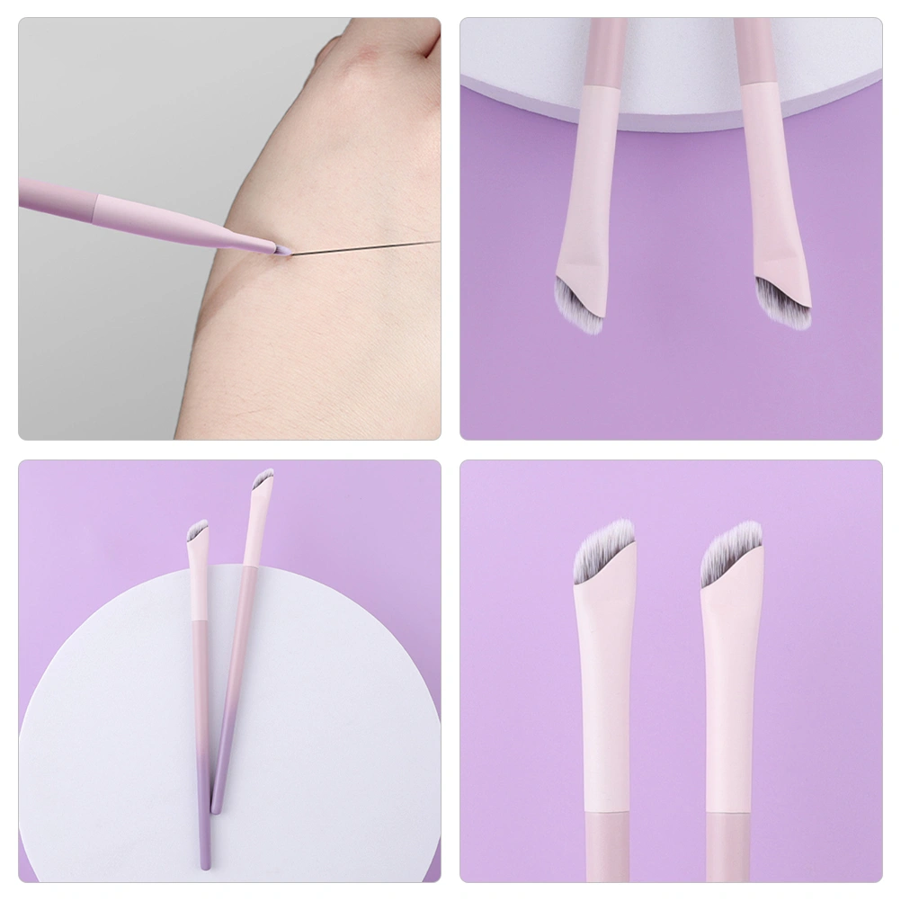 4pcs Eye Makeup Brush Eyeshadow Brushes Eyeliner Brush Angled Eyeliner Brush