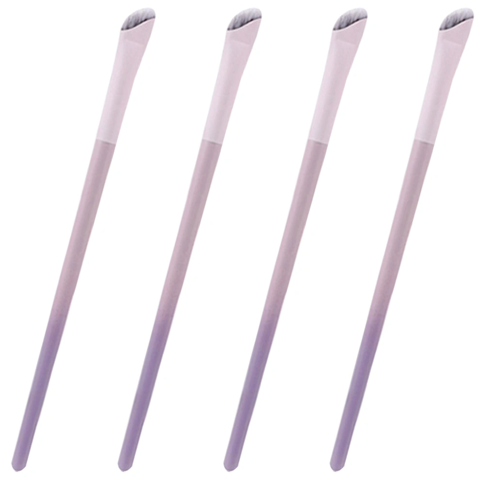 4pcs Eye Makeup Brush Eyeshadow Brushes Eyeliner Brush Angled Eyeliner Brush