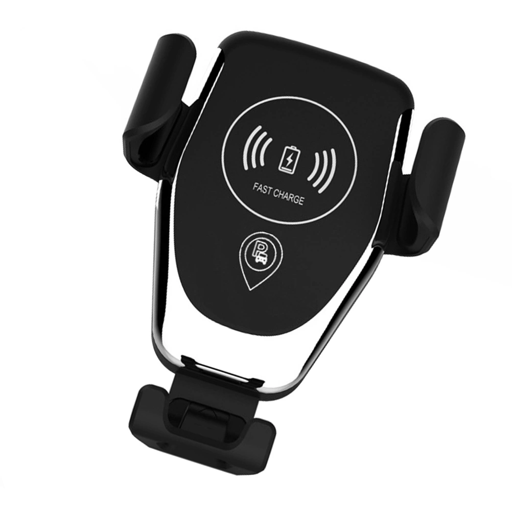 Universal Intelligent Car Wireless Phone Charging Bracket Phone Support QI Multifunctional Phone Holding Rack (Black)