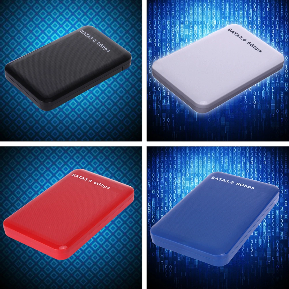 HDD Enclosure 2.5" USB3.0 SATA3.0 HDD Hard Disk Drive Free 6 Gbps Support 3TB UASP Protocol (Black)