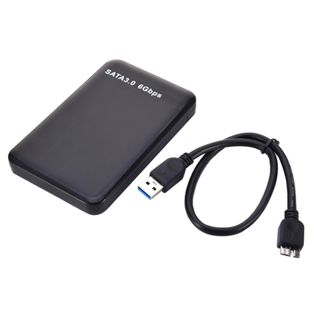 HDD Enclosure 2.5" USB3.0 SATA3.0 HDD Hard Disk Drive Free 6 Gbps Support 3TB UASP Protocol (Black)