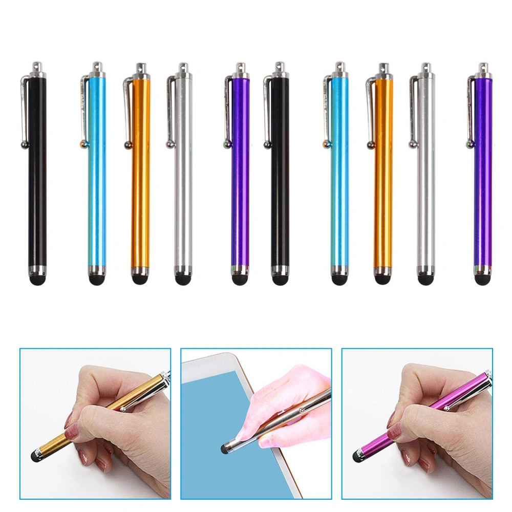 10pcs Stylus Pens Replaceable Fiber Tips Capacitive Stylus for Touch Screen