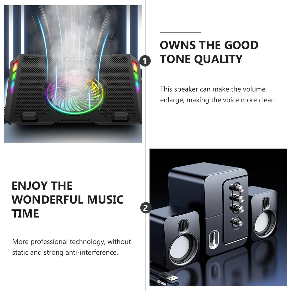 1 Set USB Computer Laptop Desktop Speaker Professional Compact Computer Speaker