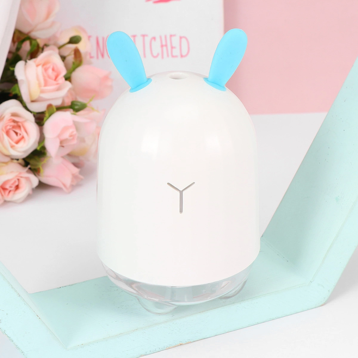 1Pc Rabbit Design USB Humidifier Night Light Mini Mist Maker Aroma Diffuser Air Purifier for Office Home