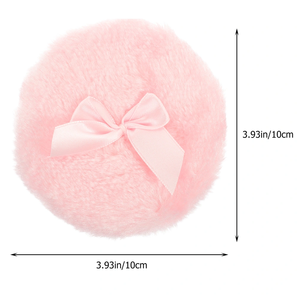 3Pcs Travel Body Powder Puffs Comfortable Bowknot Powder Puffs Fluffy Powder Puffs