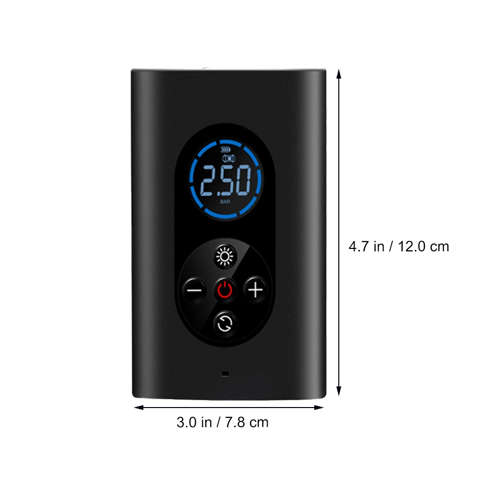 1 Set Portable Car Air Compressor Wireless Tire Inflator Rechargeable Air Pump