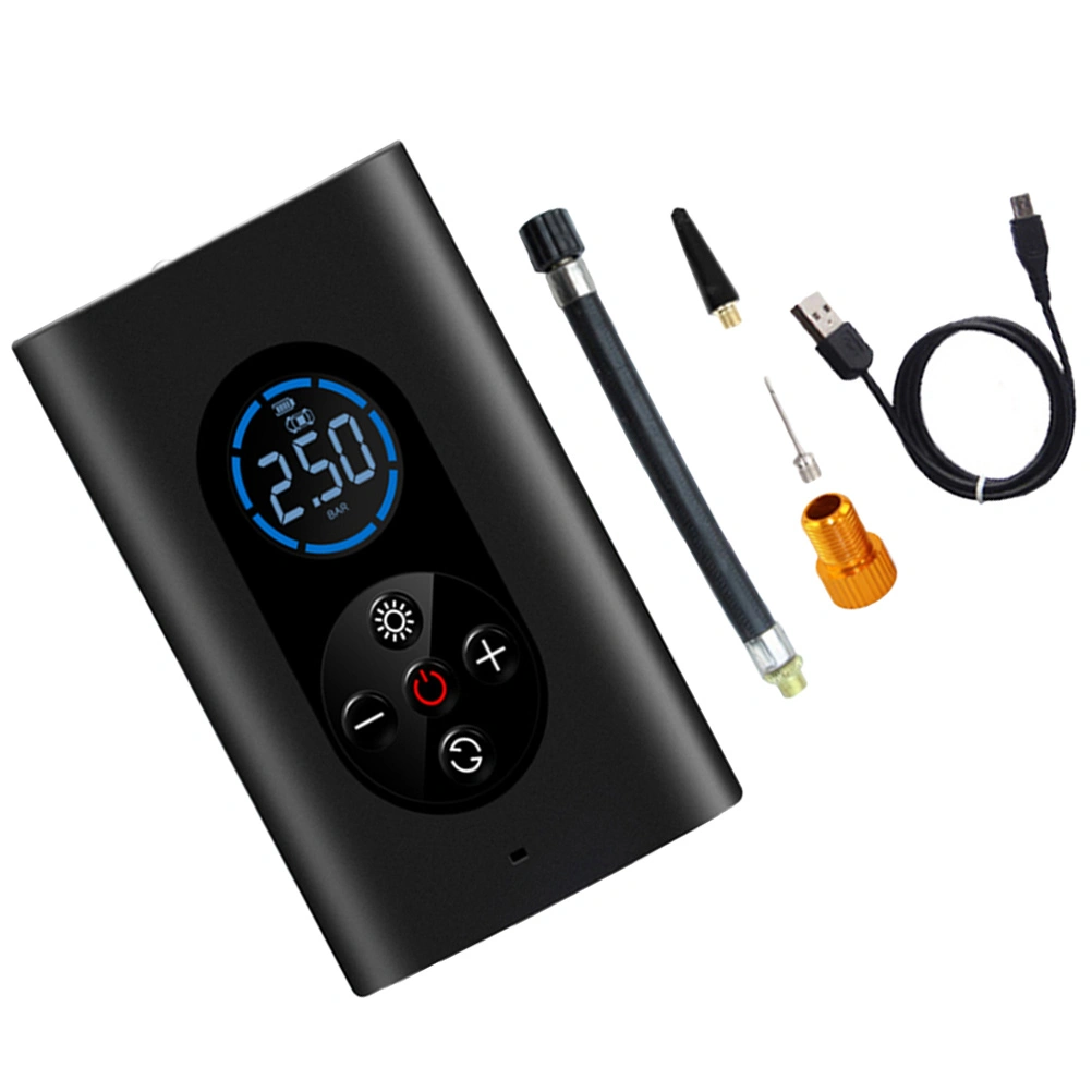 1 Set Portable Car Air Compressor Wireless Tire Inflator Rechargeable Air Pump