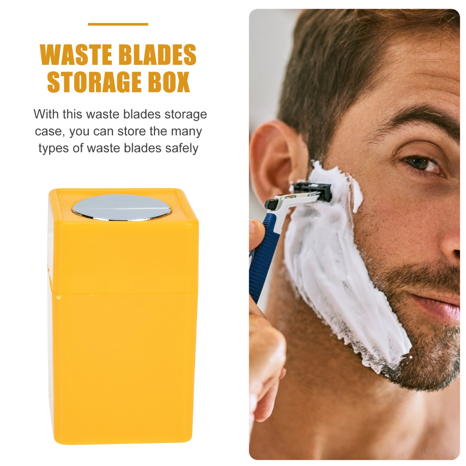 Waste Blades Storage Box Disposable Blades Storage Case Plastic Blades Container