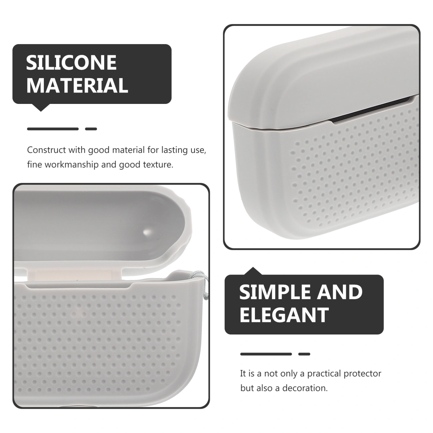 Pure Color Wireless Earbud Protector Earphone Cover Earbuds Box Compatible With Airpods Pro 2