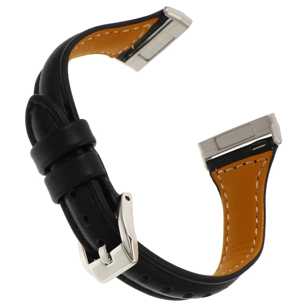 Slim Wristband Genuine Cowhide Leather Smart Watch Strap Compatible for Versa 3