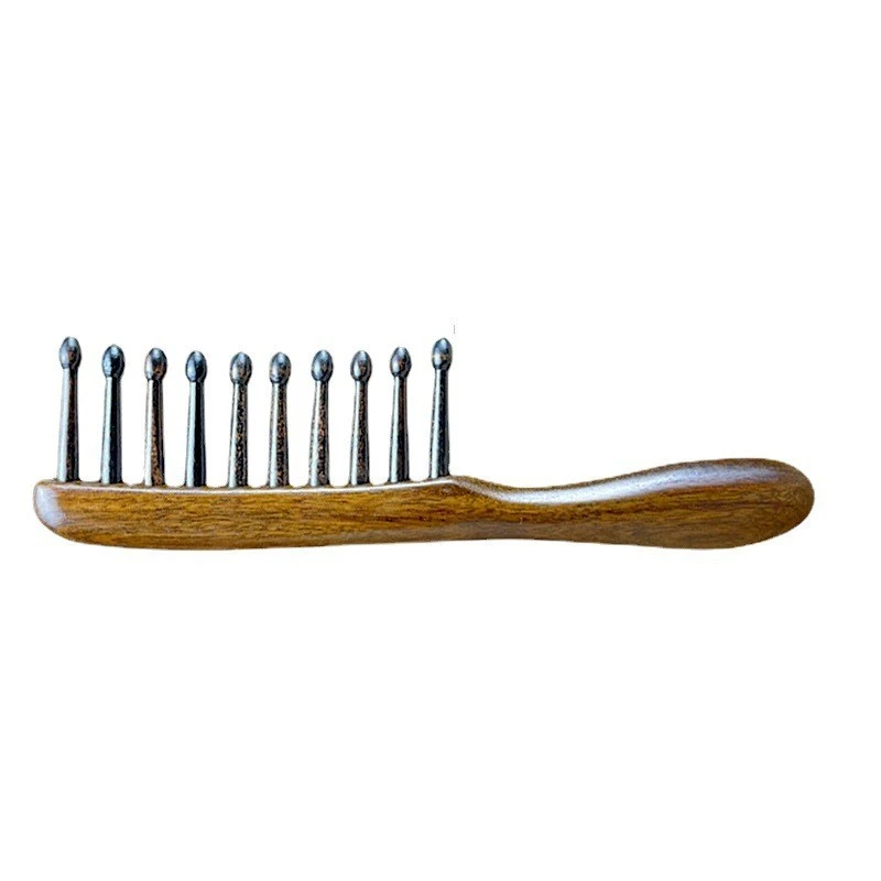 Natural Wood Comb Convenient Head Scalp Massage Comb Wide Tooth Hair Comb