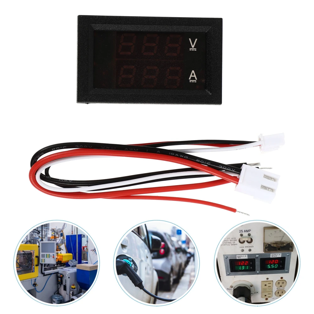 5pcs 10A Voltmeter Ammeter Voltage Current Tester Monitor Panel Gauge for Car