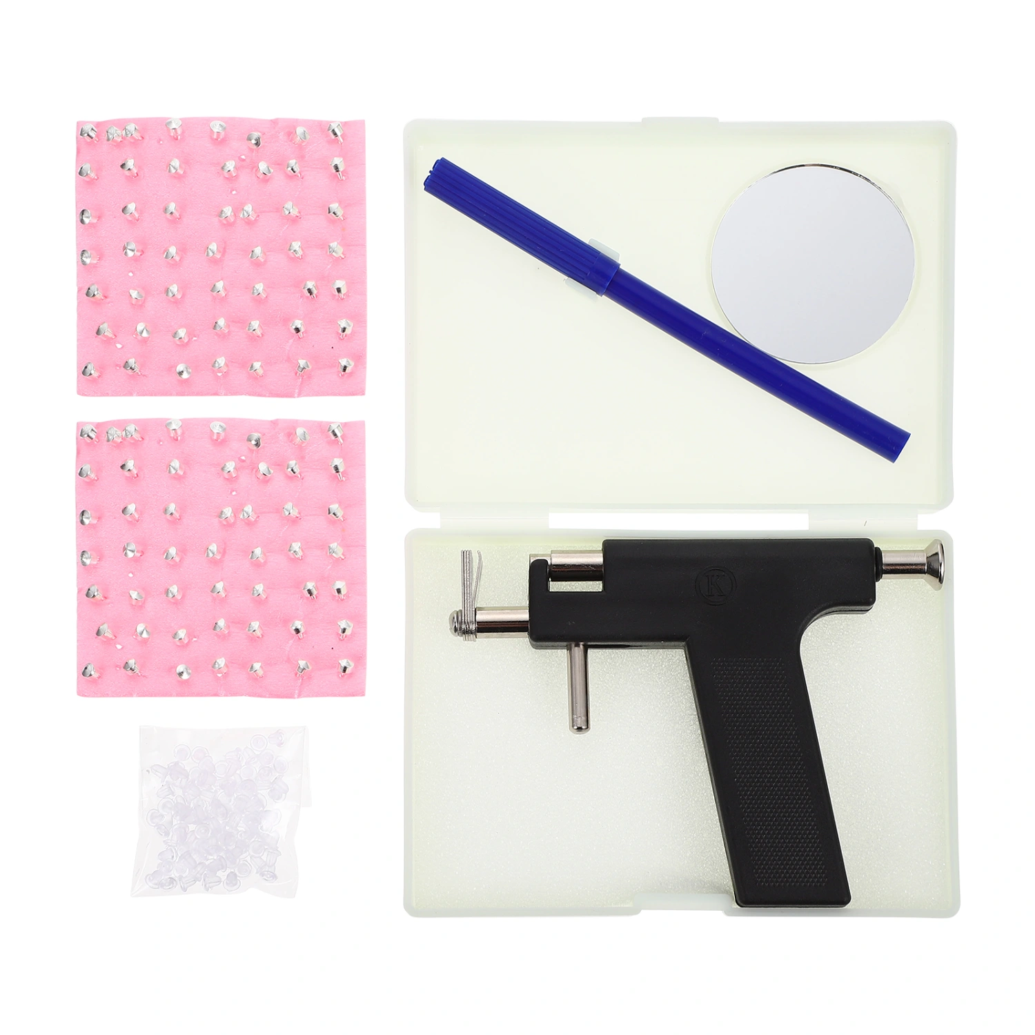 1 Set of Ear Piercing Kit Body Ear Piercing Tool Nose Piercing Machine Body Navel Piercing Tool