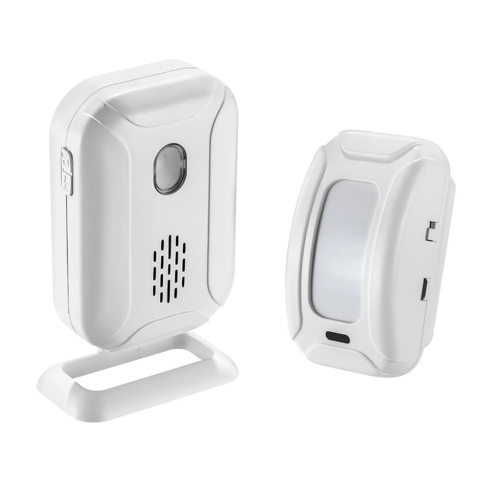 Wireless Welcome Doorbell Home Security Alarm Wireless Infrared Doorbell PIR Motion Sensor Detector Alarm Visitor Guest Entry Doorbell Chime with Remote LED Indicators Easy to Install Great for Home Security Protection