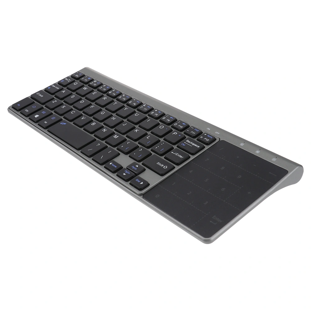 Wireless Computer Keyboard 2.4GHz Touchpad Number Pad Supply No Battery