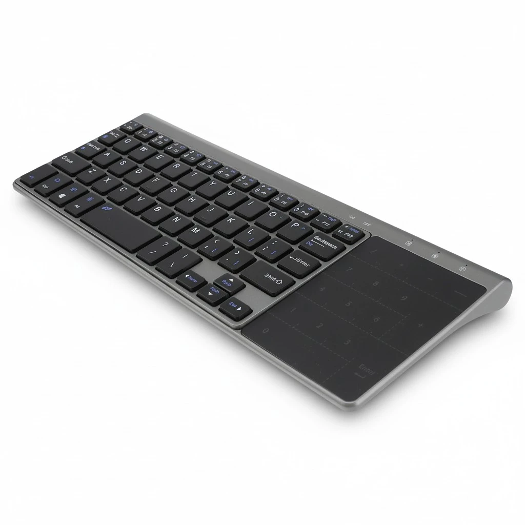Wireless Computer Keyboard 2.4GHz Touchpad Number Pad Supply No Battery