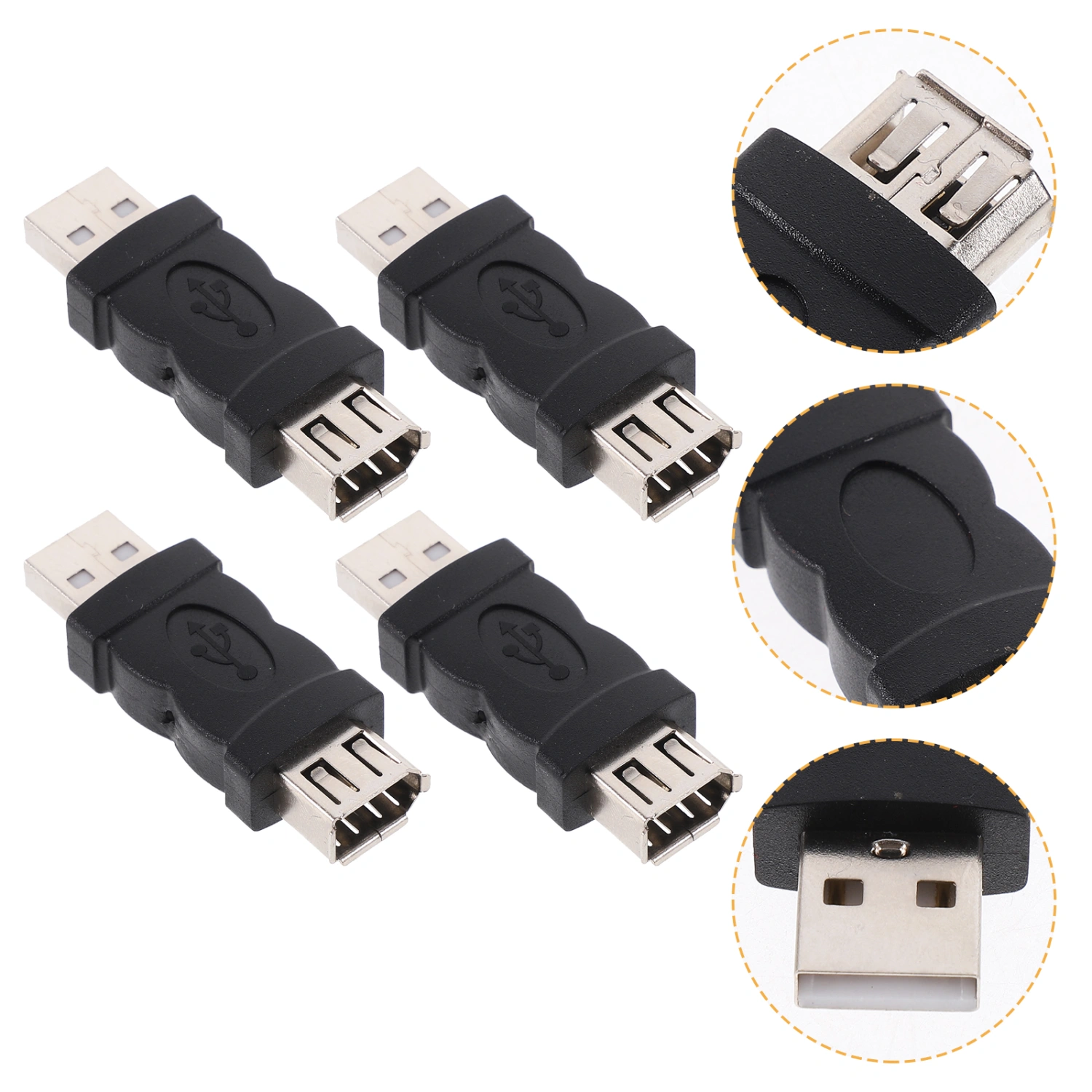 4pcs Female To Male Converter 1394 To Usb Adapter For Digital Camera Scanner