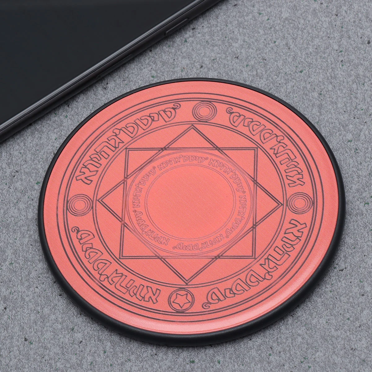 10W Array Wireless Charger Short Circuit Protection Fast Charger for Smart Phone (Red)