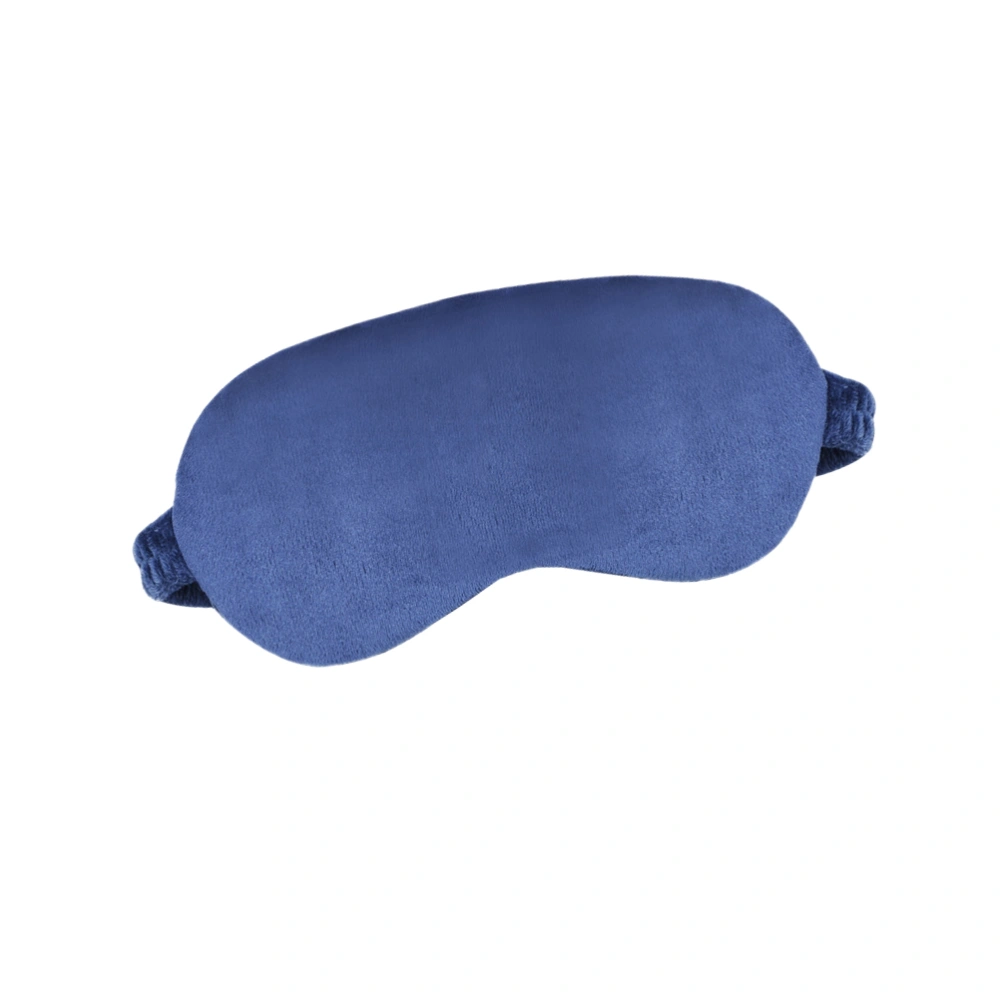 Super Cloth Hot Compress Eye Mask Shading USB Charging Blinder Relieve Pressure Eye Patch Dark Blue (Free Size)