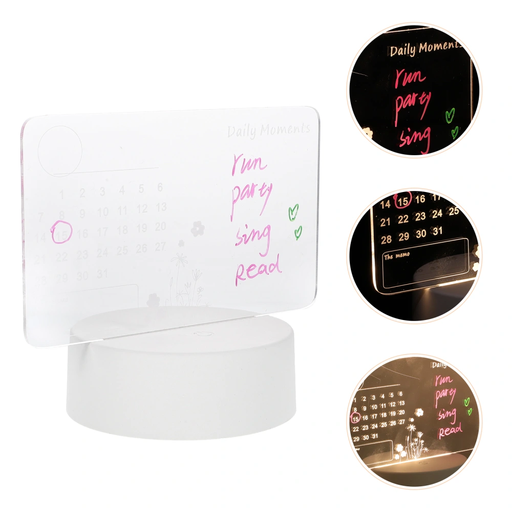 DIY Calendar Night Light Dimmable Night Lamp Touch Small Night Light USB Night Light